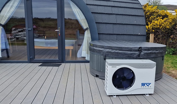 commercial hot tub heat pump